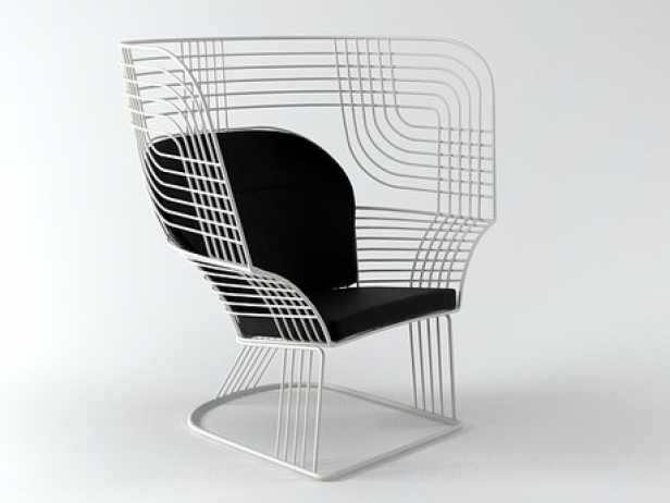 Link Easy Chair 3D-Modell Tom Dixon, United Kingdom