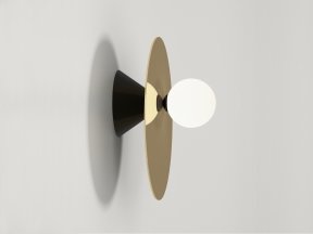 Disc and Sphere Asymmetric Wall Lamp