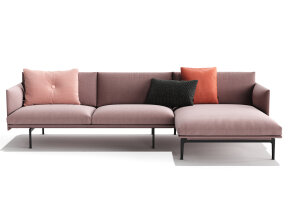 Modern Corner Sofa on Legs