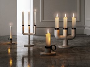 MENU Weight Here Candle Holders