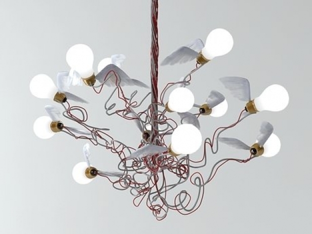 Inefficiënt buitenaards wezen Als reactie op de Birdie pendant lamp 3d model | Ingo Maurer, Germany