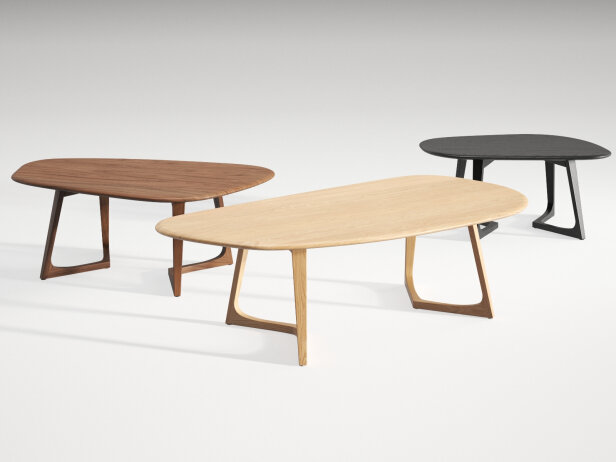 Twist Stone Coffee Tables 3d Model, Twist Coffee Table Wood