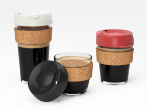 Coffee Cups with Cork Band