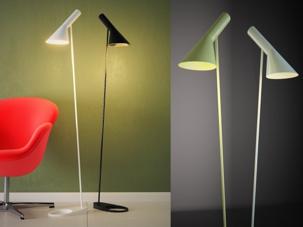 Risikabel spiselige Selskab AJ Floor Lamp 3d model | Louis Poulsen, Denmark