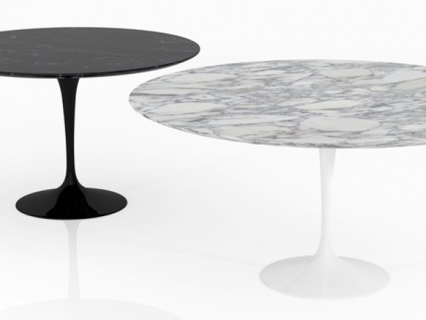 Tulip Round Table 3d Model Knoll Usa, Round Tulip Table
