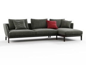 Modular Corner Sofa Composition with Chaise Lounge