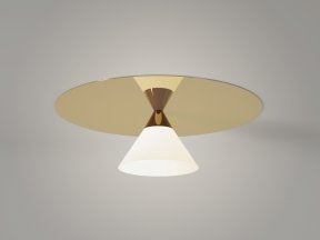 Plate and Cone Ceiling Lamp