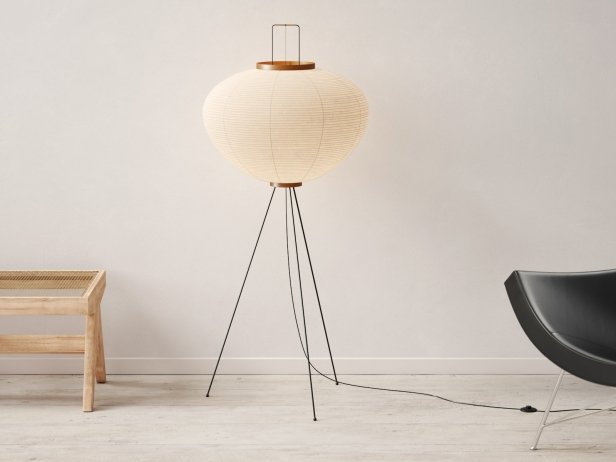 Akari 10a Floor Lamp 3d Modell Vitra, Paper Lantern Floor Lamp
