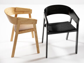 Scandinavian Design Wooden Armchair