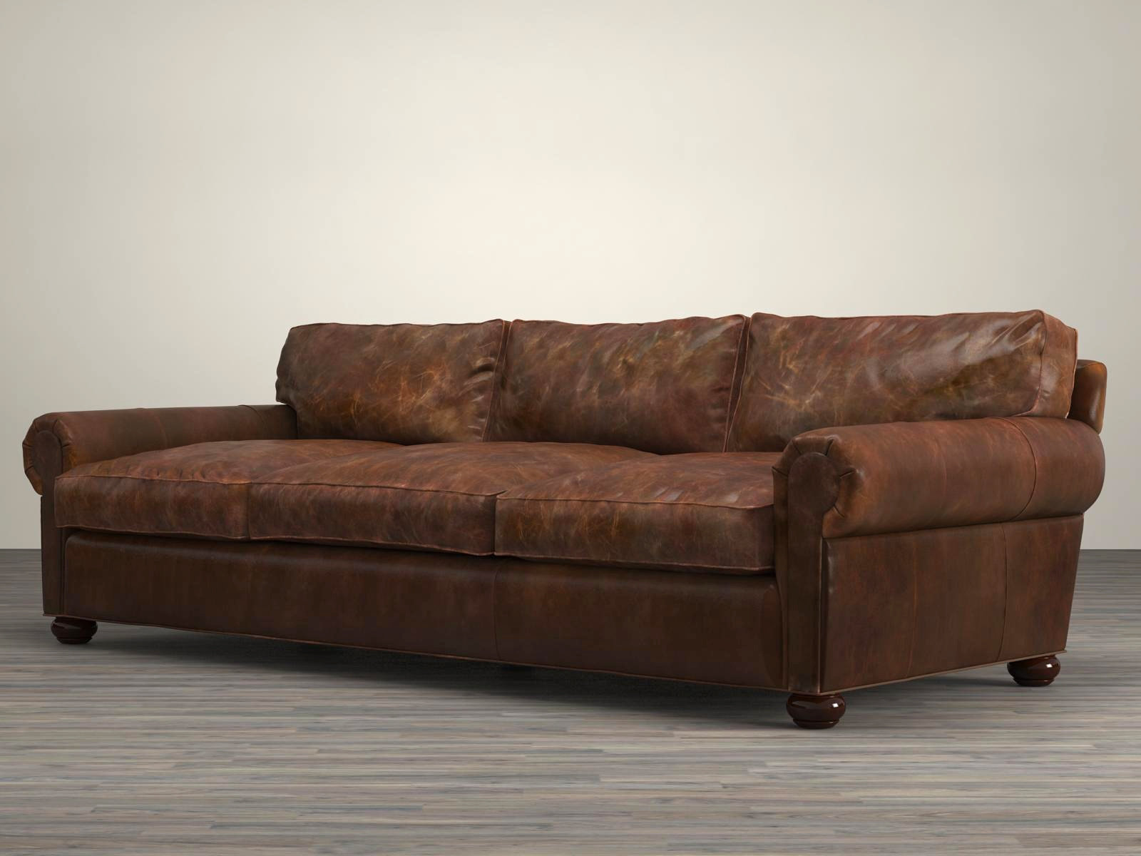 restoration hardware lancaster leather sleeper sofa