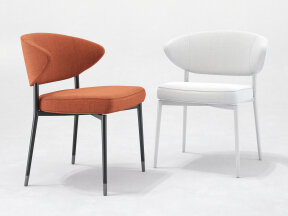 Fully Upholstered Dining Chair with Shell Back