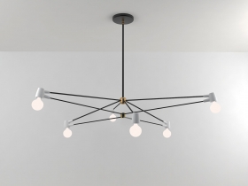 6-Arm Cord Chandelier