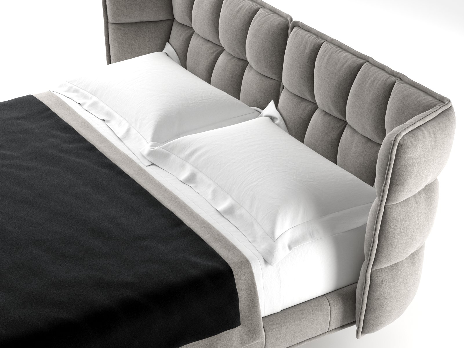 Husk Bed 3d Model | B&B Italia