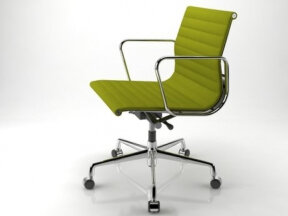 Mid-Century Modern Office Chair with Castors