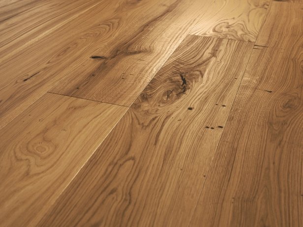 Rustic Grade Hand Refined Solid Elm, Rustic Grade Hardwood Flooring