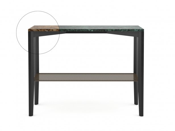 Inamma Console Table 3d Model Ligne, White Metal Outdoor Console Table