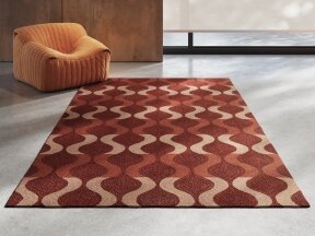 Wave Rug Terracotta