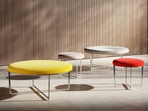 Modern Round Upholstered Ottoman