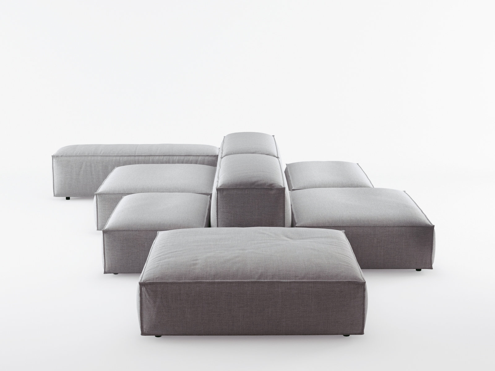 Extrasoft sofa system 3d model | Living Divani
