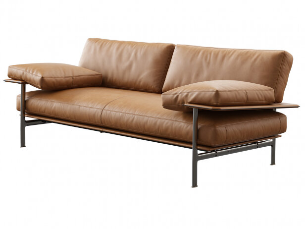 Diesis 217 2-Seater Sofa 3d model | B&B Italia, Italy