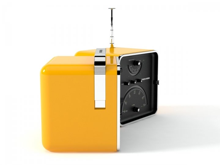 BRIONVEGA ts 522 ラジオ 新品未使用 BRIONVEGA TS522 Radio Cube Orange