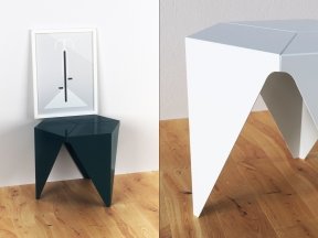 noguchi prismatic side table