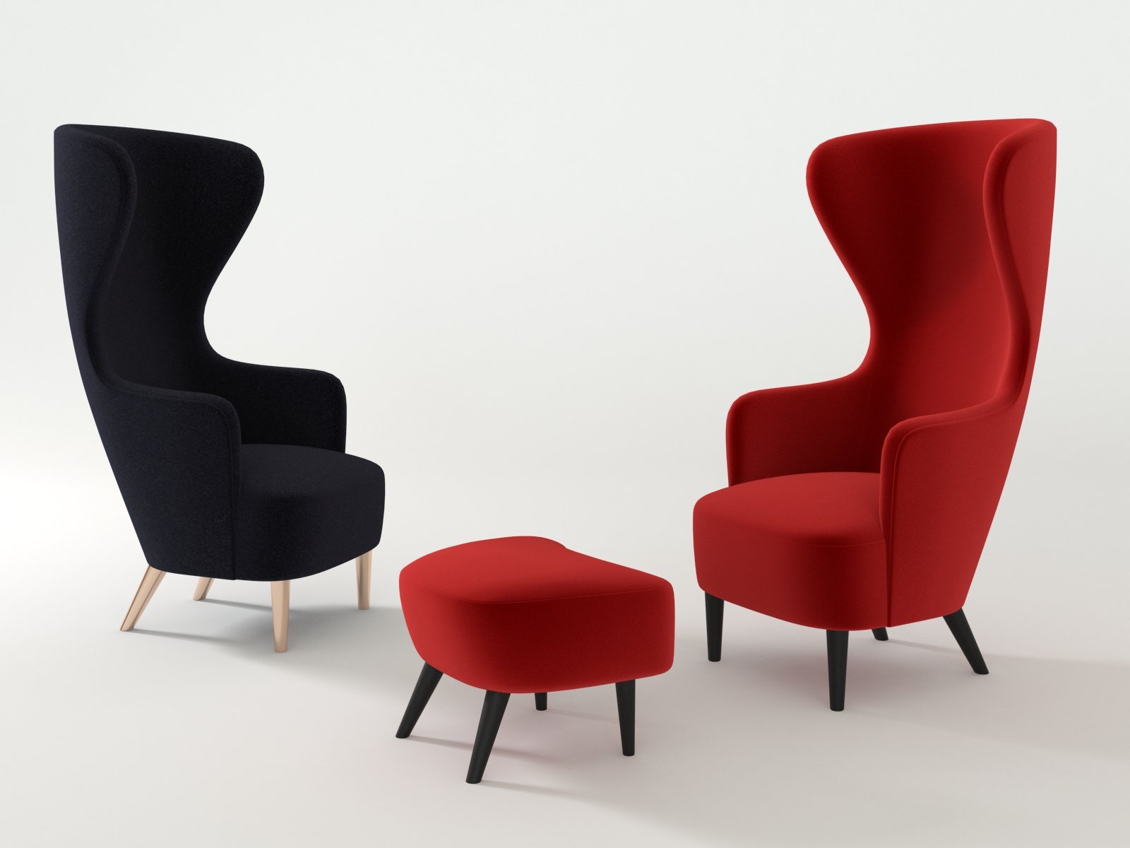 Wingback 3d model Tom Dixon