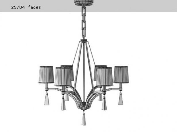Chandelier 595040ST 3d model | Fine Art Lamps , USA