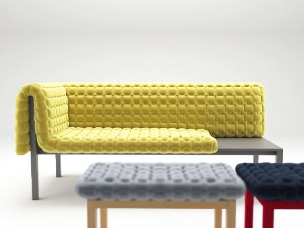 credit Warning Get angry Ruché Sofa with Table 3d model | Ligne Roset, France