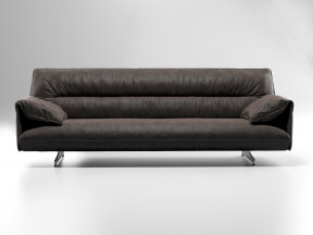 Contemporary Leather 3-Seater Sofa