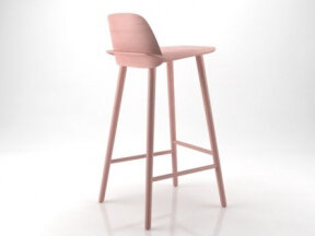 Iconic Colored Plywood Barstool