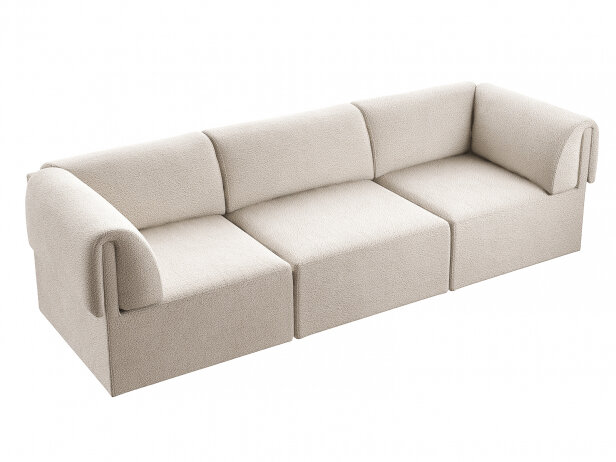 Wonder 3 Seater Sofa 3d Modell Gubi Denmark Wonder 3 Seater Sofa 3d Modell Gubi, 3 Seater Sofa Bed Sets