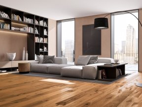 Natural Character Grade Solid Oak Flooring CG Material by Design Connected